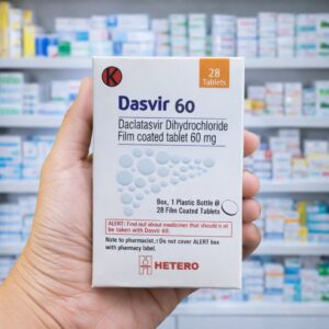 Dasvir 60 mg 28 tablet (Daclatasvir Dihydrochloride) – Hetero Labs