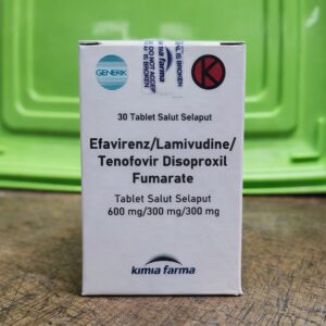 Efavirenz 600 mg / Lamivudine 300 mg / Tenofovir Disoproxil Fumarate 300 mg – Kimia Farma (FDC Antiretroviral)
